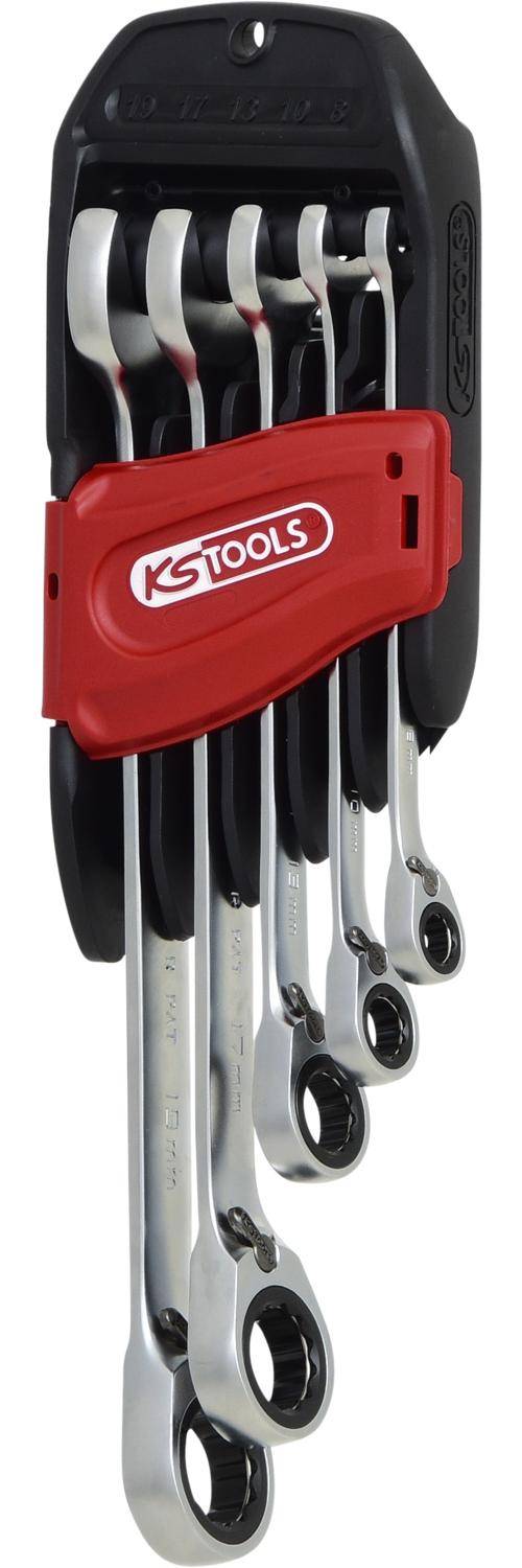 KS TOOLS GEARplus RINGSTOP-Ratschenringmaulschlssel-Satz,