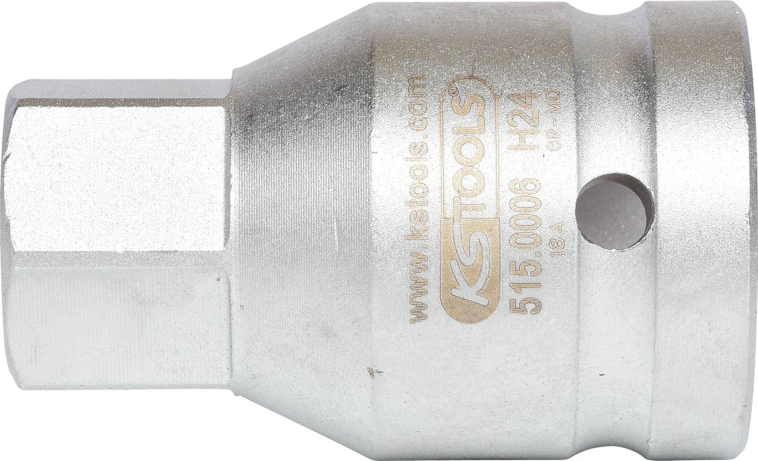 KS TOOLS 3/4" Kraft-Bit-Stecknuss Innensechskant kurz, 24mm