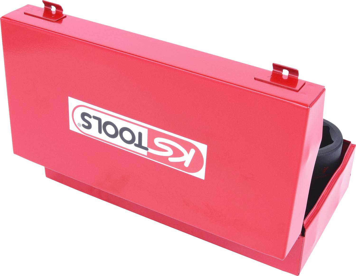 KS TOOLS 1" Sechskant-Kraft-Stecknuss-Satz, kurz, 8-tlg