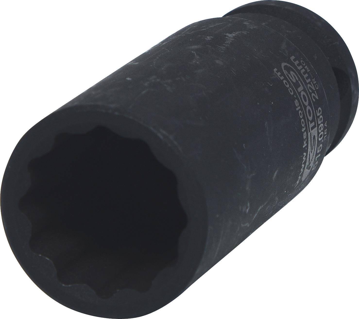 KS TOOLS 1/2'' 12-kant-Kraft-Stecknuss, lang, 22 mm (515.0955)