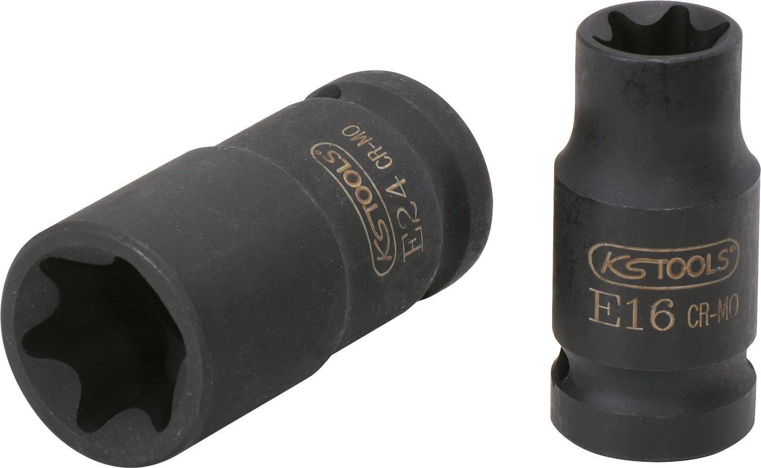 KS TOOLS 3/8'' TX-E-Kraft-Stecknuss, kurz, E10 (515.0984)