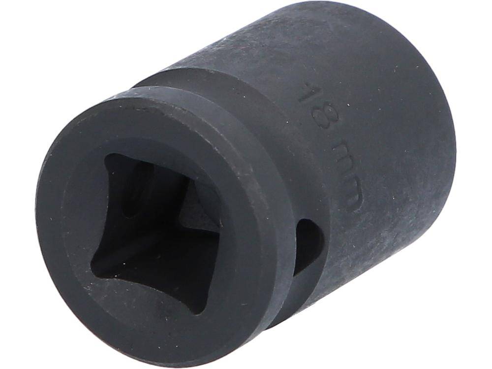 KS TOOLS 1/2" Sechskant-Kraft-Stecknuss, kurz, 18mm