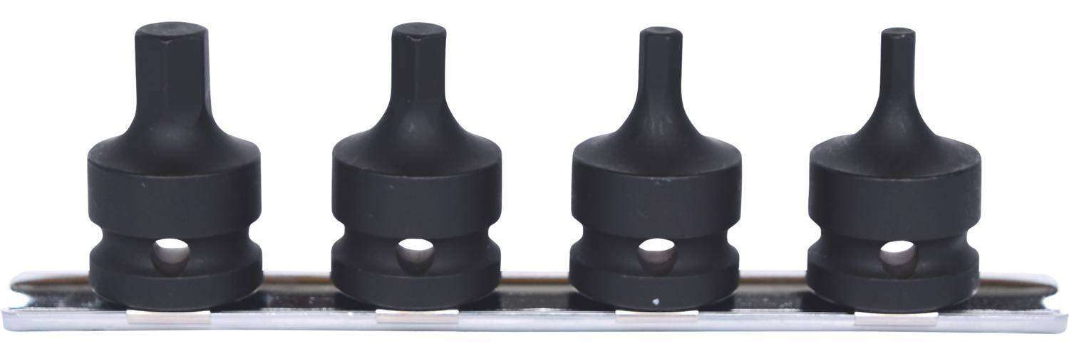 KS TOOLS 1/2" Kraft-Bit-Stecknuss-Satz, kurz, 4-tlg