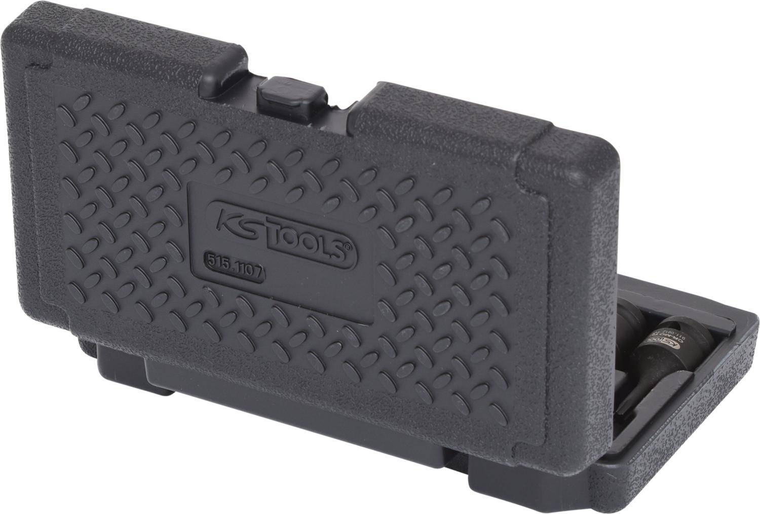 KS TOOLS 1/2" Kraft-Bit-Stecknuss-Satz Torx, 8-tlg, T30-T80, kurz