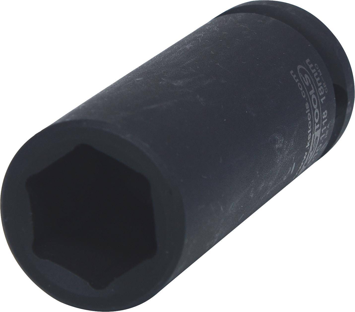 KS TOOLS 1/2" Sechskant-Kraft-Stecknuss, lang, 18mm