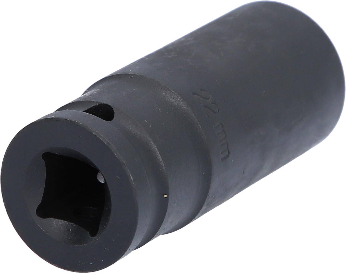 KS TOOLS 1/2" Sechskant-Kraft-Stecknuss, lang, 22mm