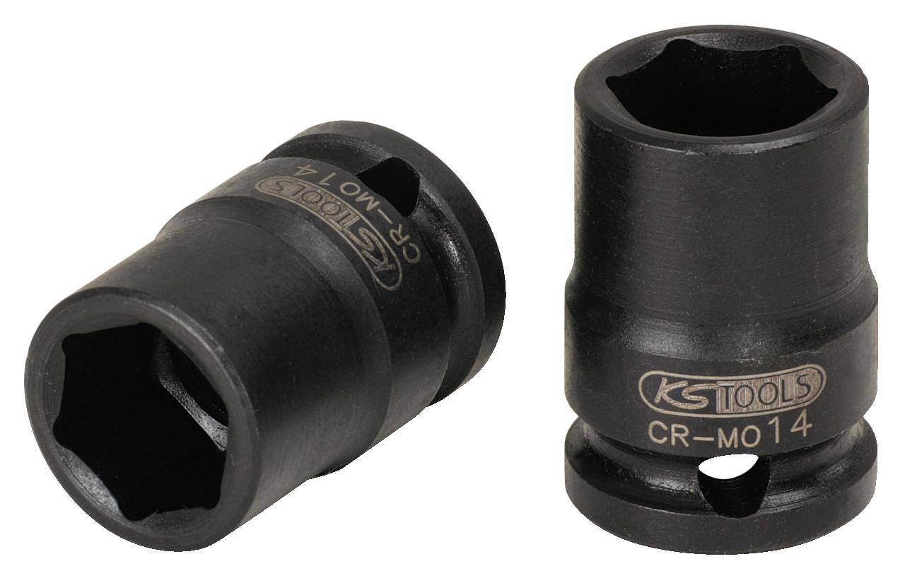 KS TOOLS 3/8" Sechskant-Kraft-Stecknuss, kurz, 15mm