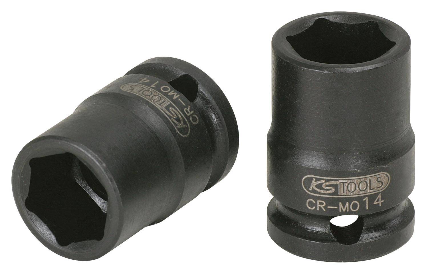 KS TOOLS 3/8" Sechskant-Kraft-Stecknuss, kurz, 19mm