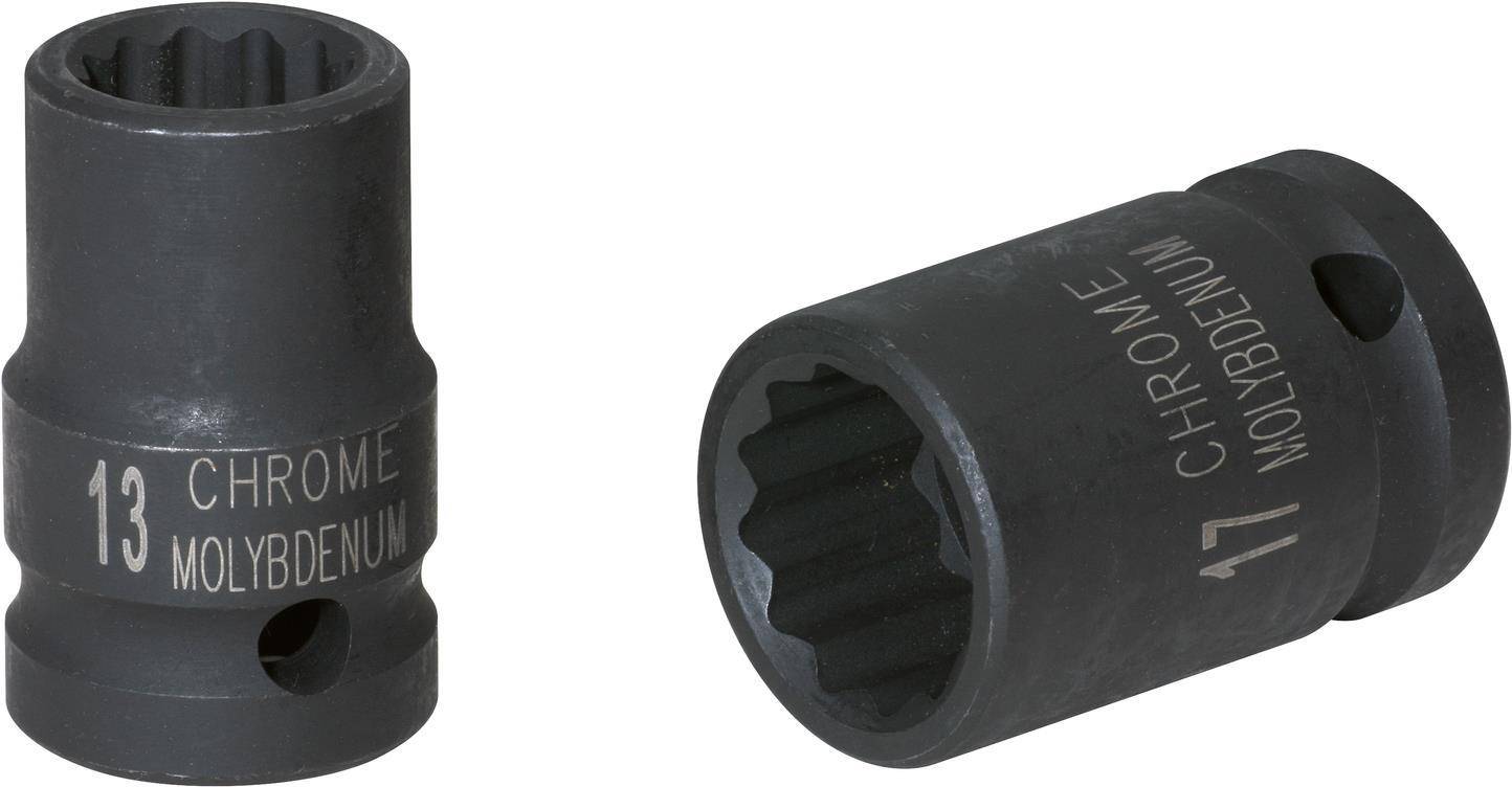 KS TOOLS 3/8'' 12-kant-Kraft-Stecknuss, kurz, 17mm (515.0967)