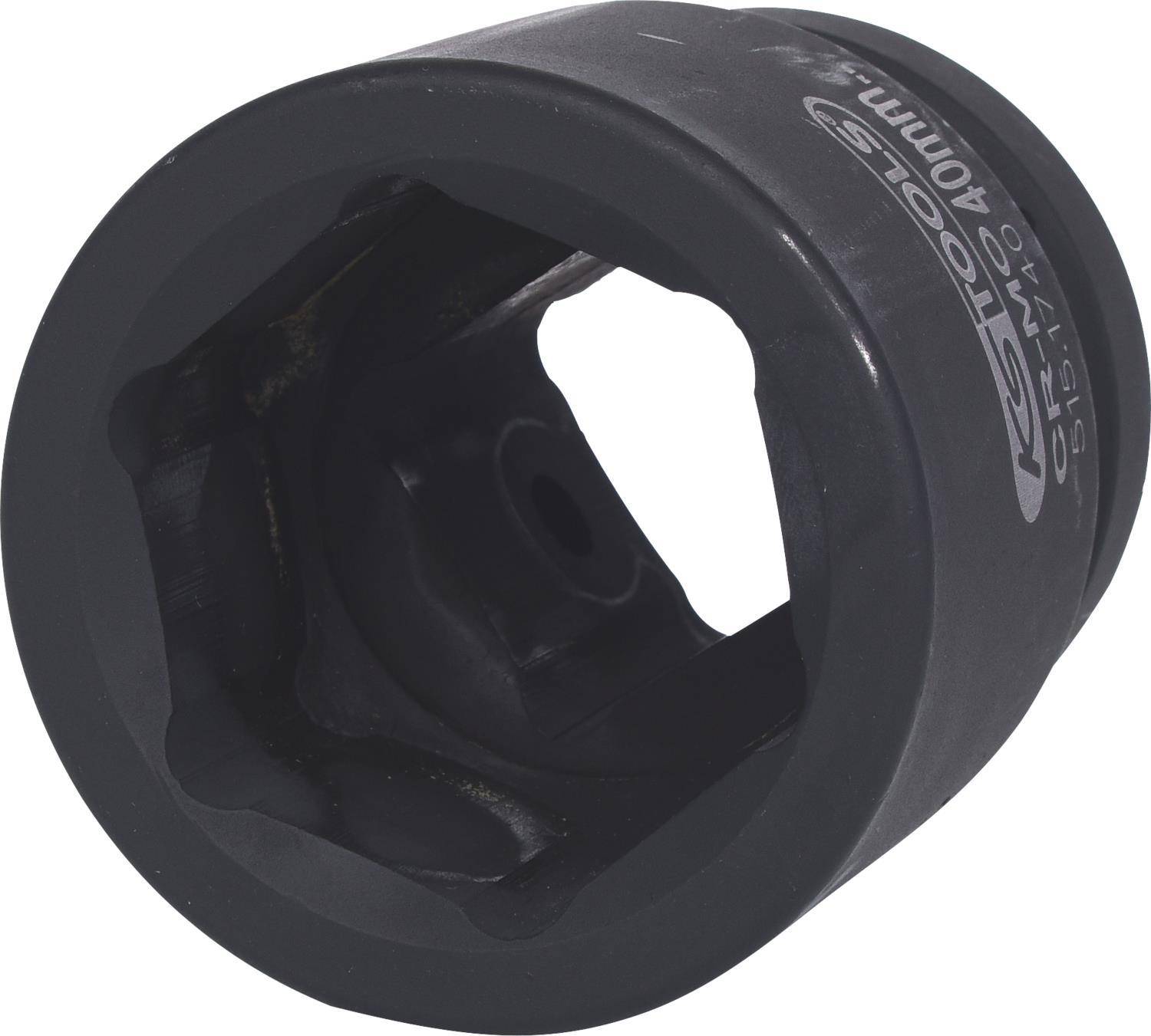 KS TOOLS 2,50cm (1'') Sechskant-Kraft-Stecknuss, kurz, 40mm (515.1740)