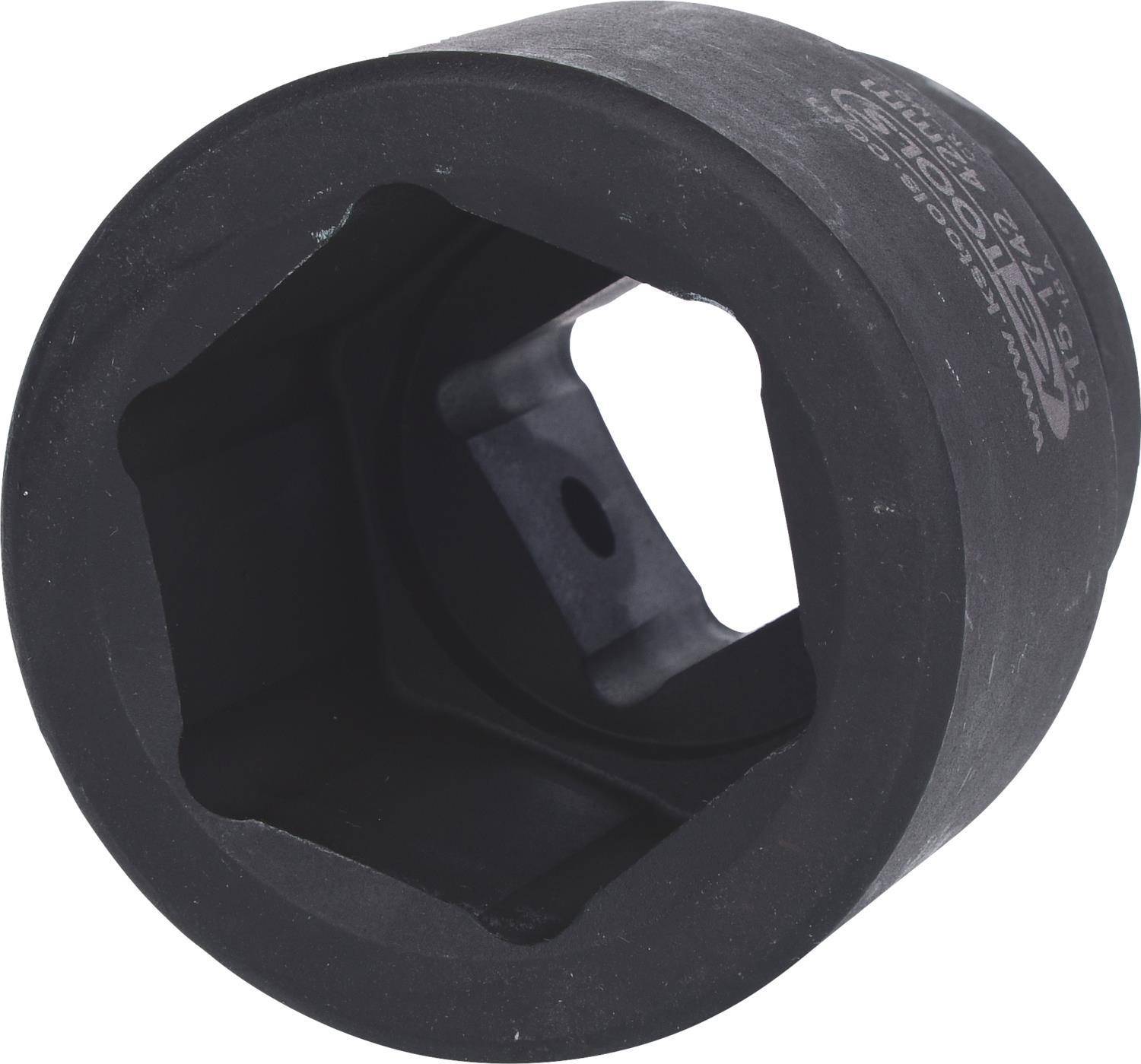 KS TOOLS 2,50cm (1'') Sechskant-Kraft-Stecknuss, kurz, 42mm (515.1742)