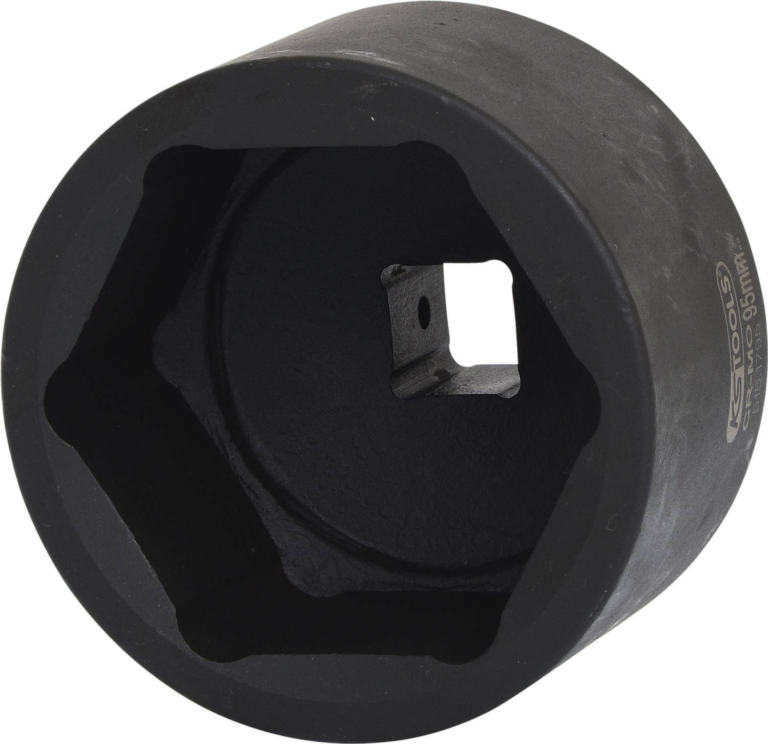 KS TOOLS 2,50cm (1'') Sechskant-Kraft-Stecknuss, kurz, 95mm (515.1795)