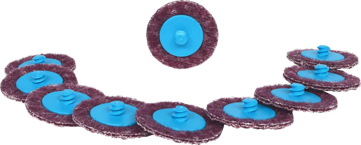 KS TOOLS Ersatz-Schleifpads, 50mm, Krnung 150, 10er Pack
