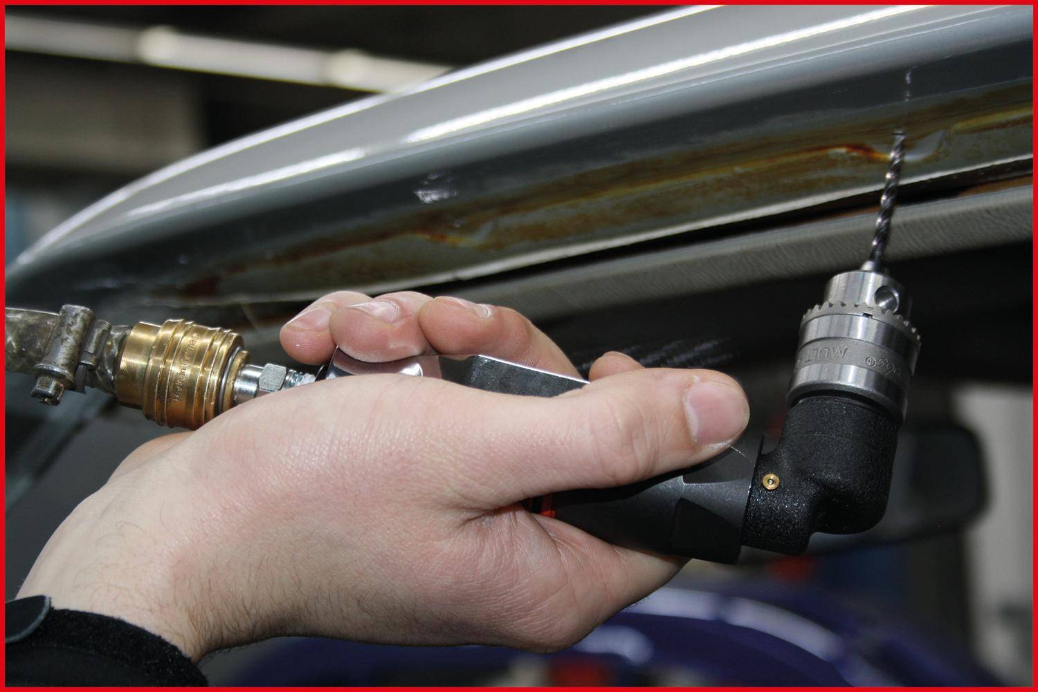 KS TOOLS 3/8"SlimPOWER Mini-Druckluft-Winkelbohrmaschine