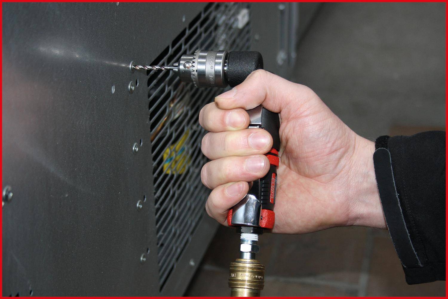 KS TOOLS 3/8"SlimPOWER Mini-Druckluft-Winkelbohrmaschine