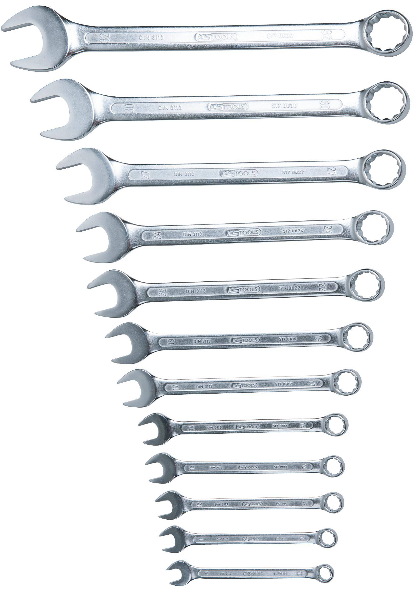 KS TOOLS Ringmaulschlssel-Satz, abgewinkelt, 12-tlg 10-32mm