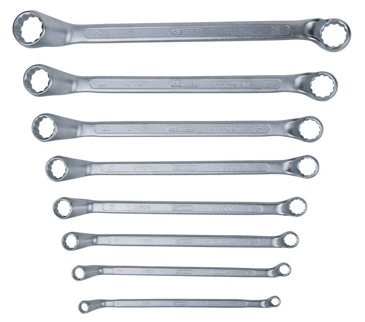 KS TOOLS Doppel-Ringschlssel-Satz, gekrpft, 8-tlg 6-22mm
