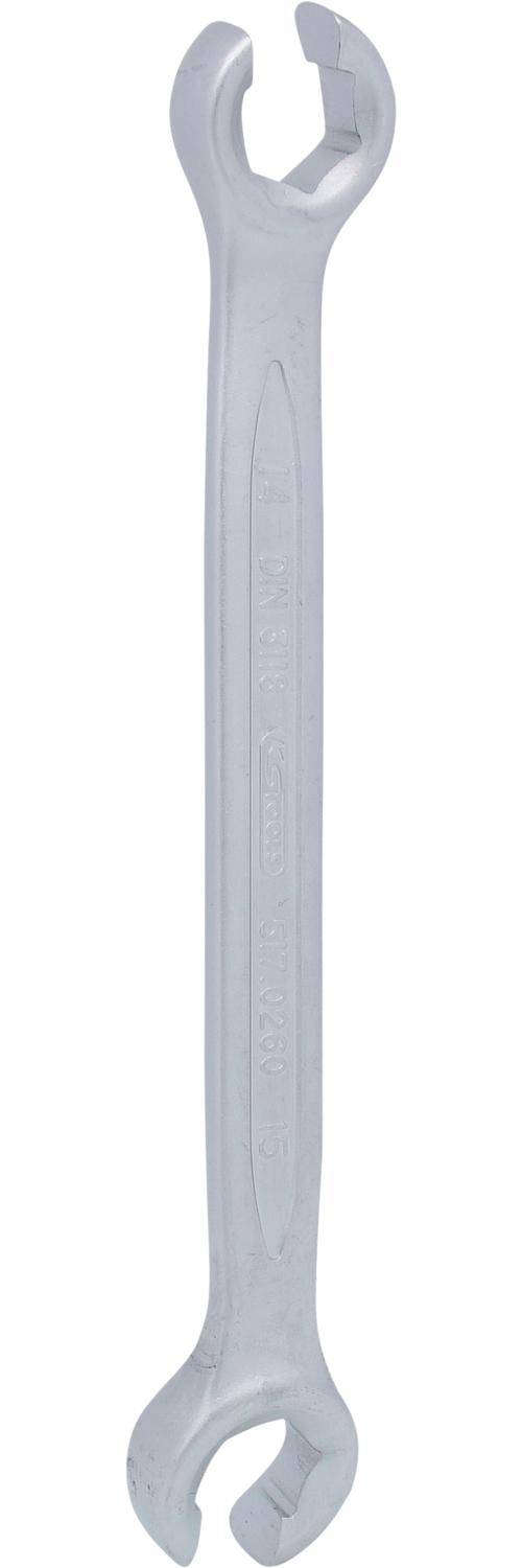 KS TOOLS Offener Doppel-Ringschlssel, abgewinkelt, 14x15mm