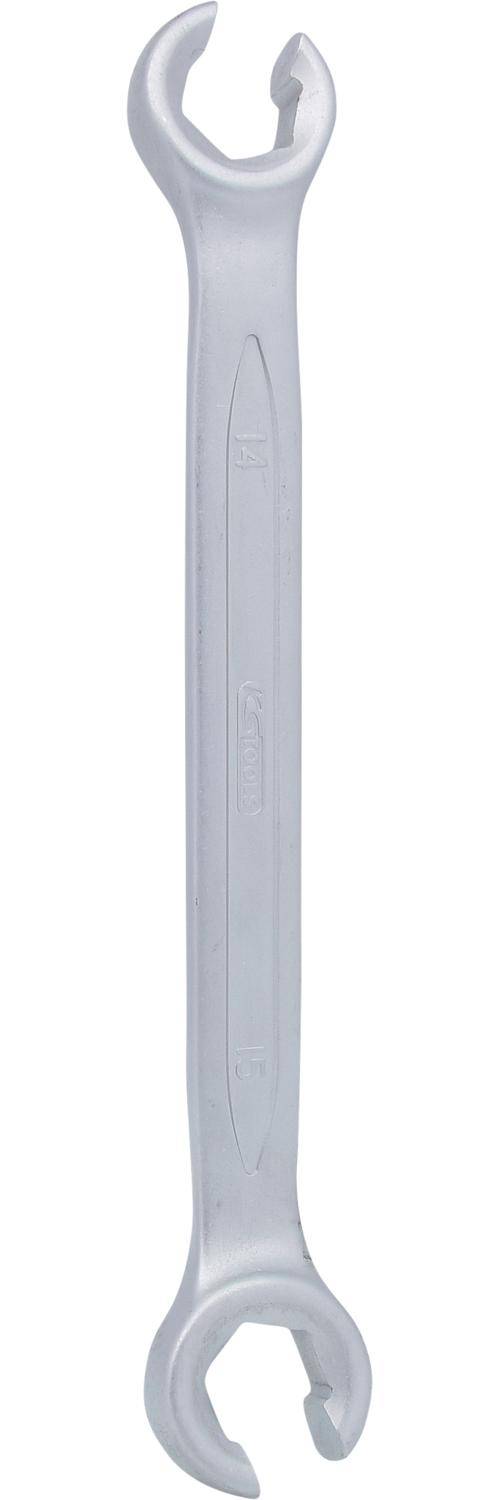 KS TOOLS Offener Doppel-Ringschlssel, abgewinkelt, 14x15mm