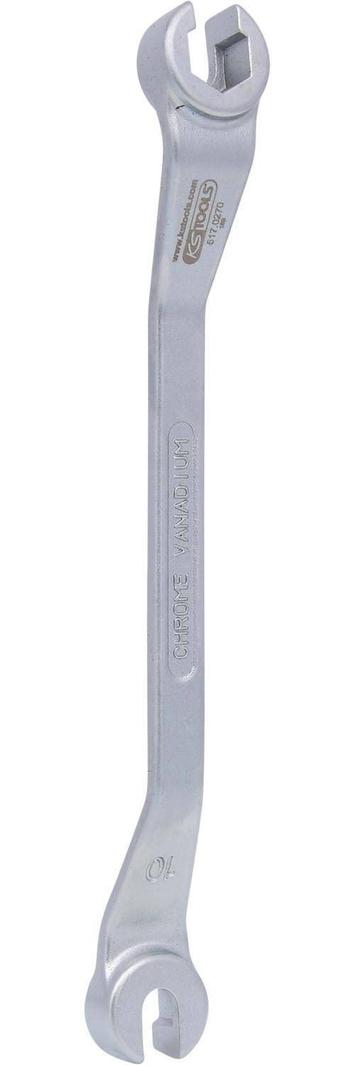 KS TOOLS CHROMEplus Offener Doppel-Ringschlssel, gekrpft, 10x11mm