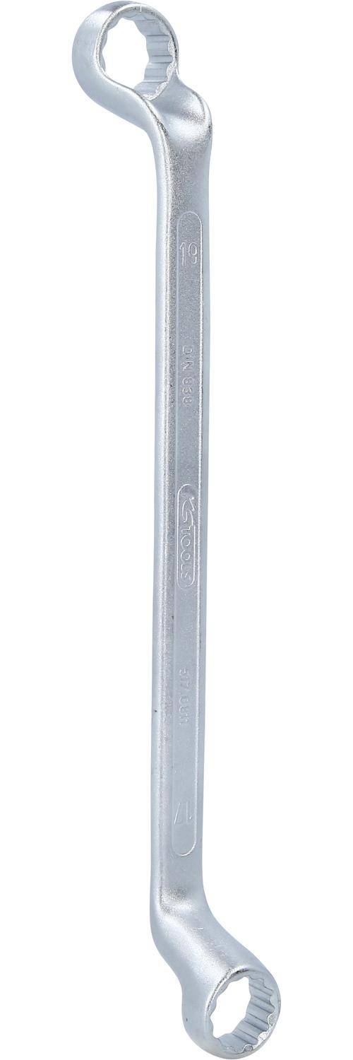 KS TOOLS Doppel-Ringschlüssel, gekröpft, 17x19mm
