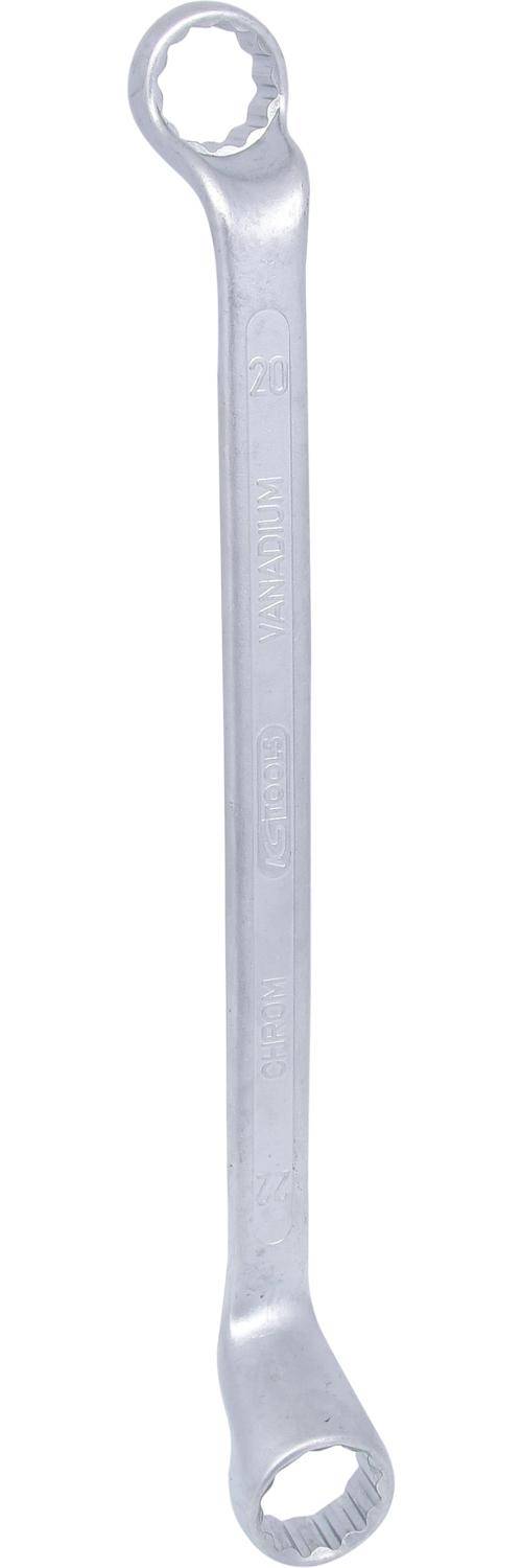 KS TOOLS Doppel-Ringschlüssel, gekröpft, 20x22mm