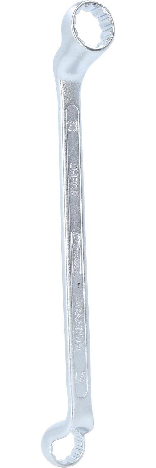 KS TOOLS Doppel-Ringschlüssel, gekröpft, 21x23mm