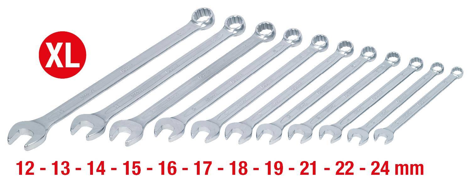 KS TOOLS Ringmaulschlssel-Satz, XL 11-tlg 12-24mm