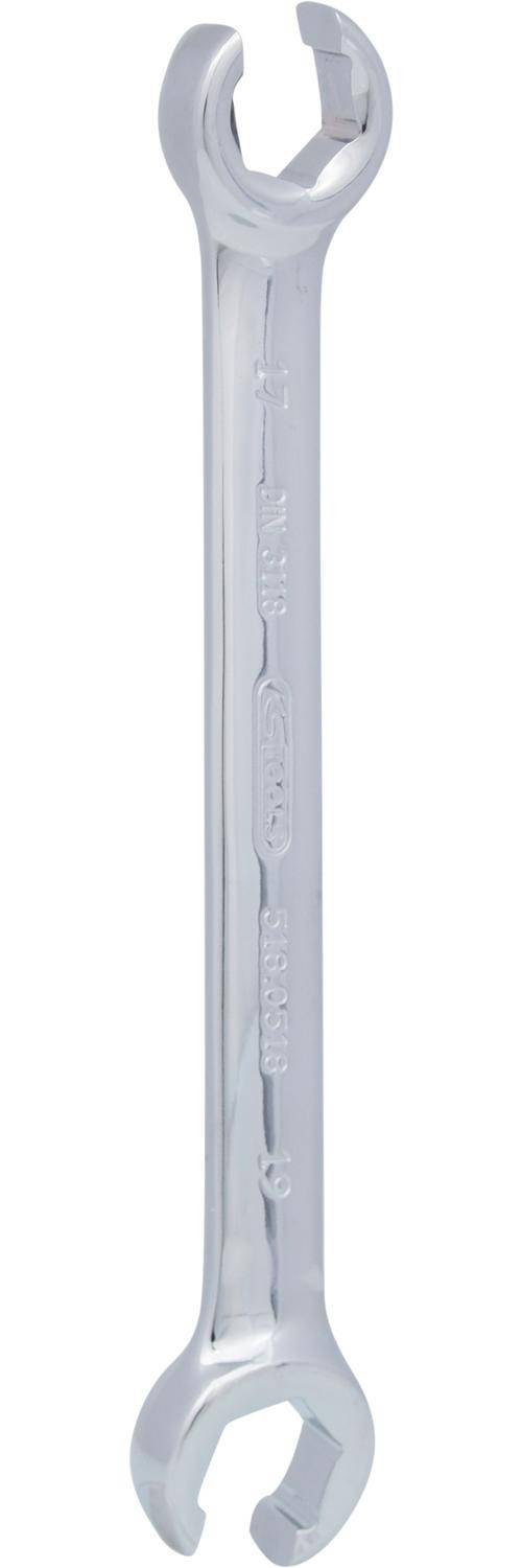 KS TOOLS CHROMEplus Offener Doppel-Ringschlssel, abgewinkelt, 17x19mm