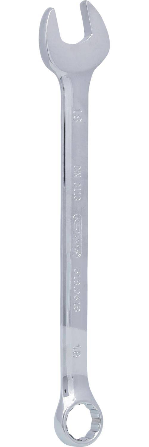 KS TOOLS CHROMEplus Ringmaulschlssel, abgewinkelt, 18mm