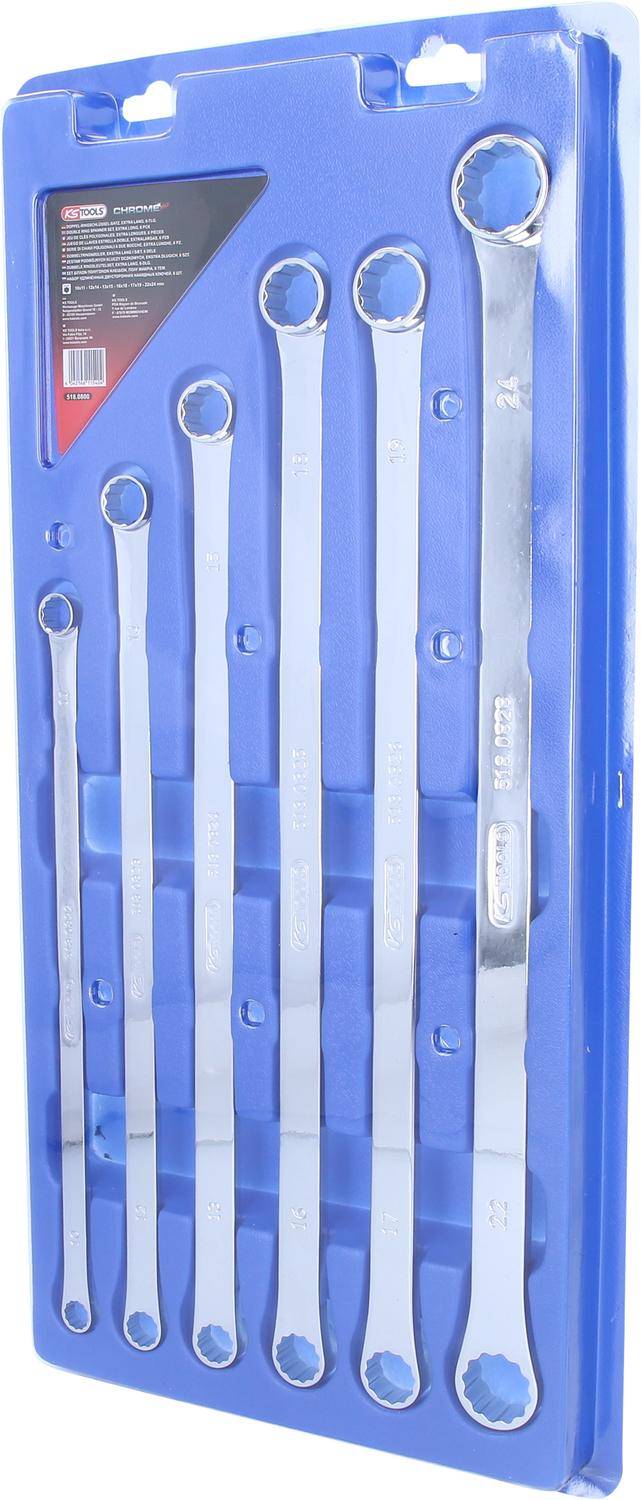 KS TOOLS CHROMEplus Doppel-Ringschlssel-Satz, XL, 6-tlg