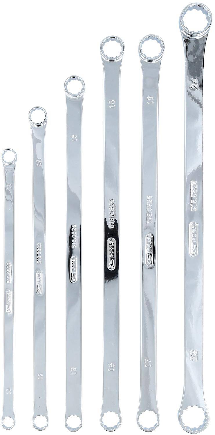 KS TOOLS CHROMEplus Doppel-Ringschlssel-Satz, XL, 6-tlg