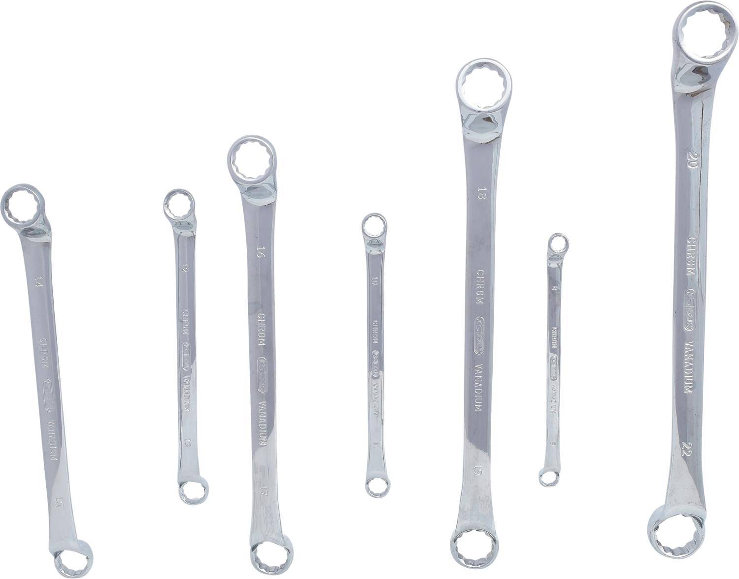 KS TOOLS CHROMEplus Doppel-Ringschlssel-Satz, 7-tlg