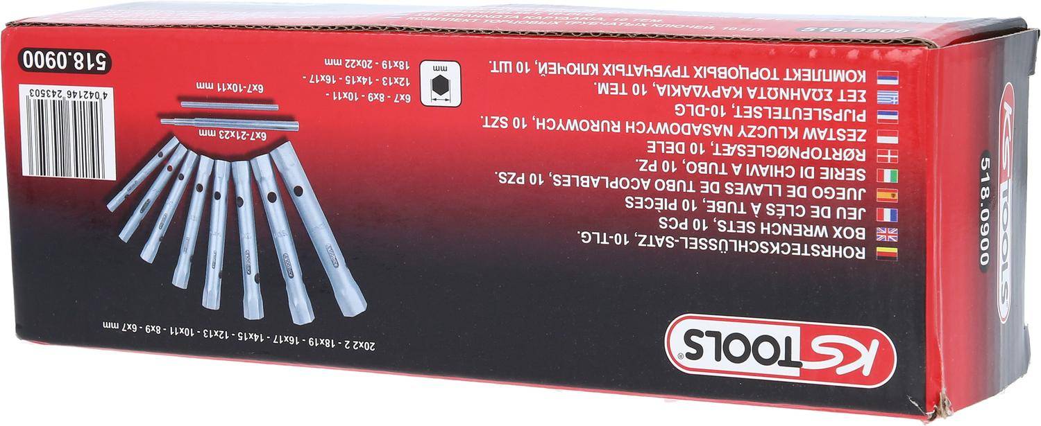 KS TOOLS Rohrsteckschlssel-Satz, 10-tlg, 6x7-20x22mm