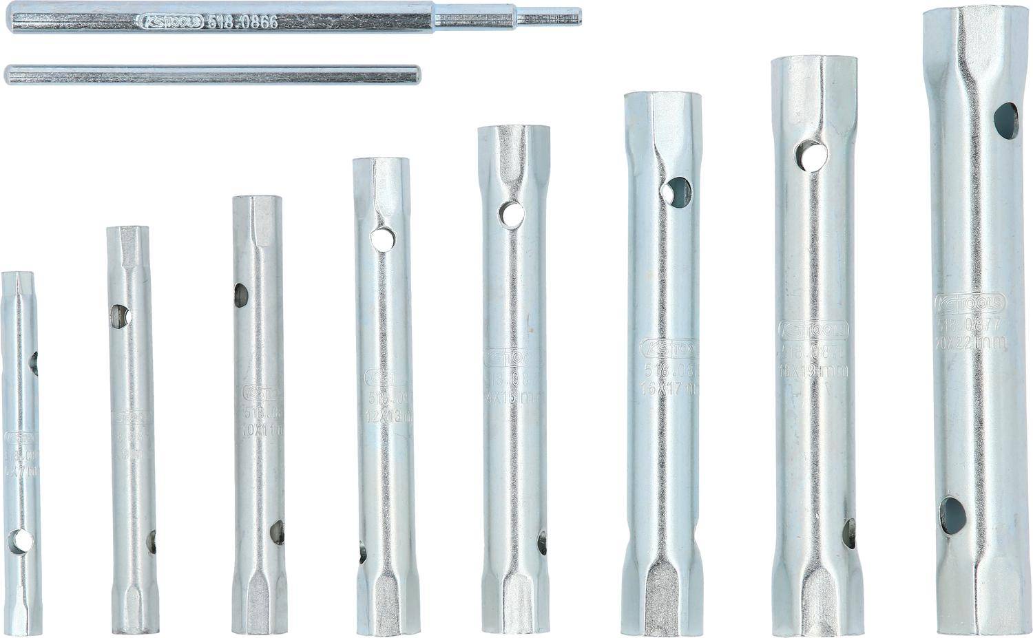 KS TOOLS Rohrsteckschlssel-Satz, 10-tlg, 6x7-20x22mm