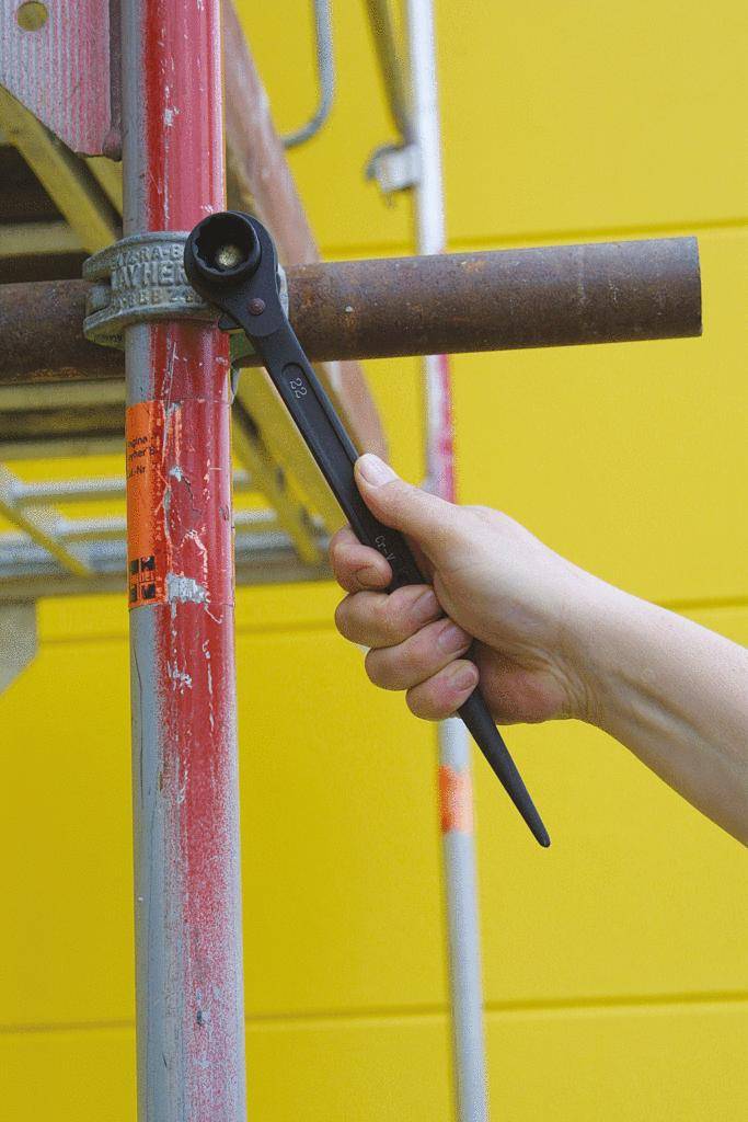 KS TOOLS Gerüstbauschlüssel, umschaltbar, 24x27mm