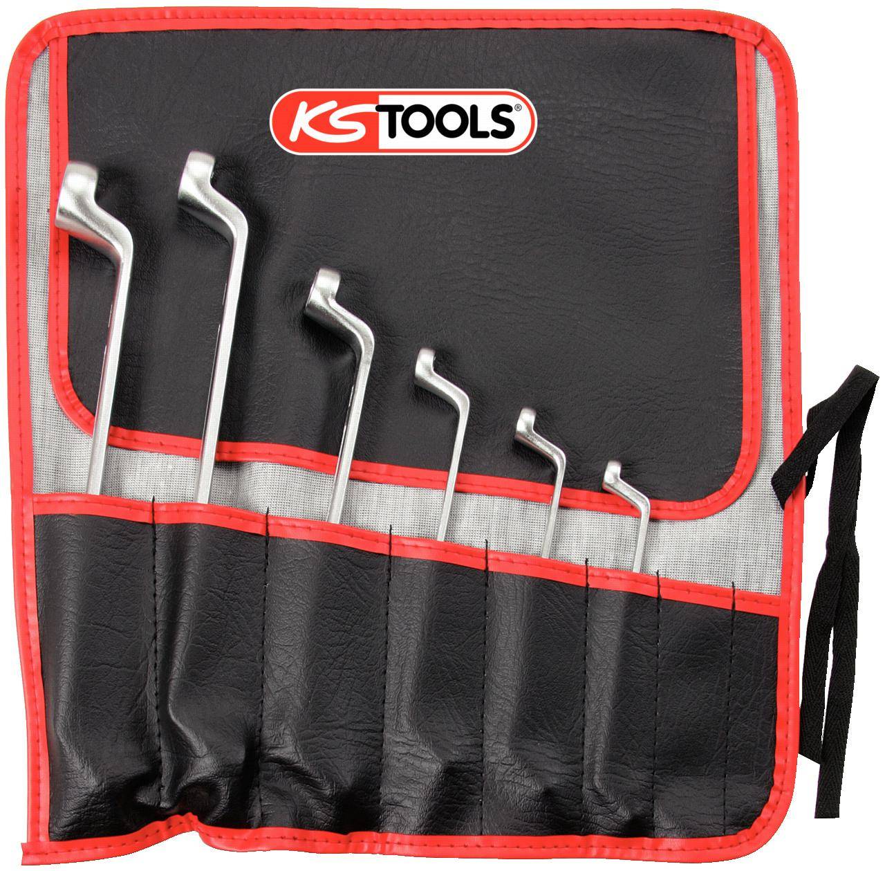KS TOOLS Doppel-Ringschlssel-Satz Torx-E, gekrpft, 6-tlg