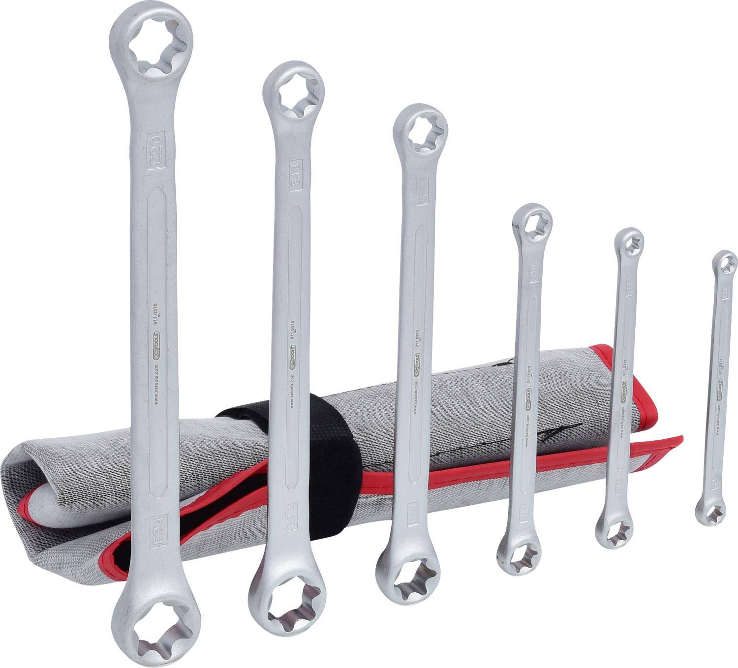 KS TOOLS Torx-E-Doppel-Ringschlssel-Satz, 6-tlg