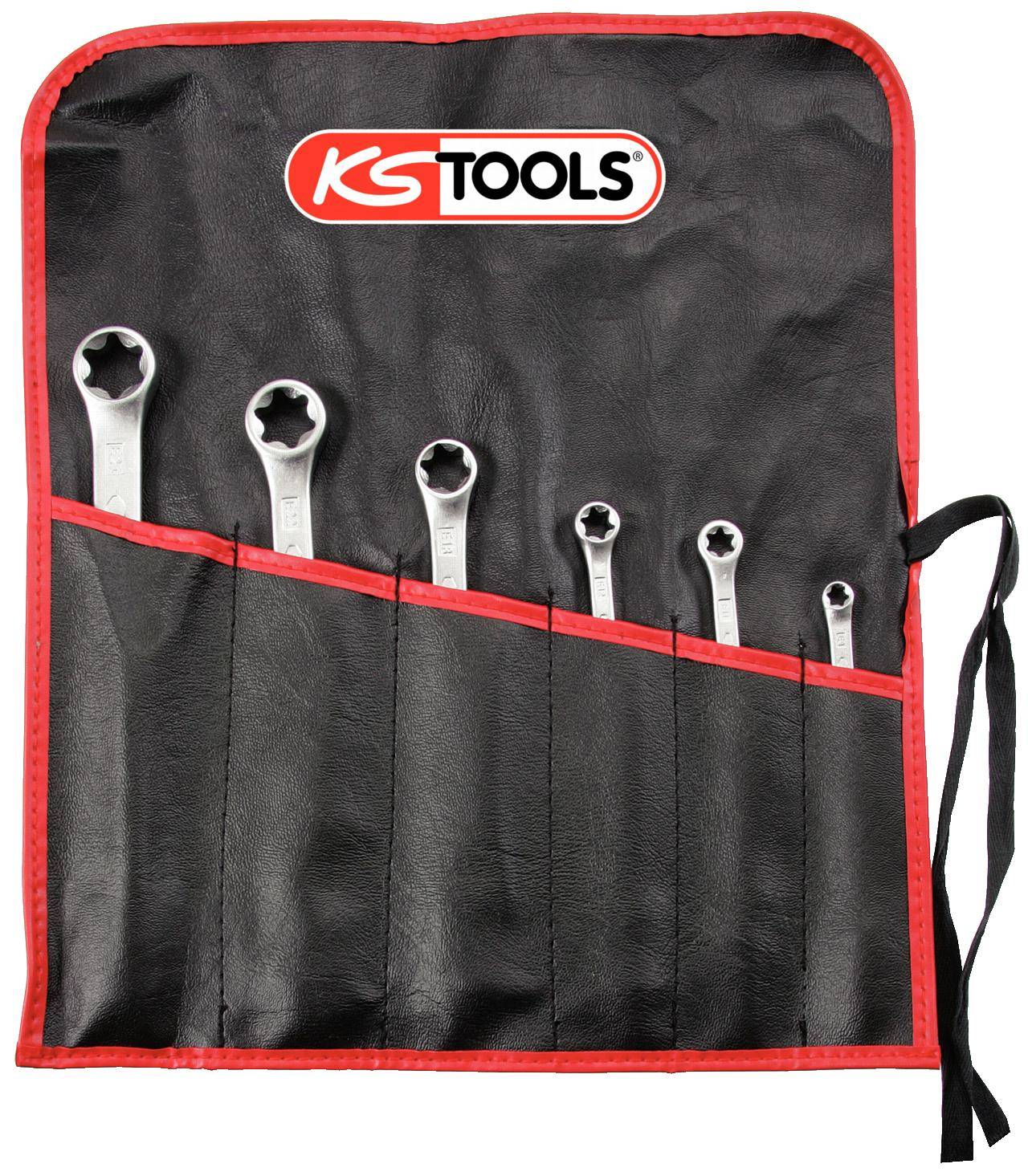 KS TOOLS Torx-E-Doppel-Ringschlüssel-Satz, 6-tlg