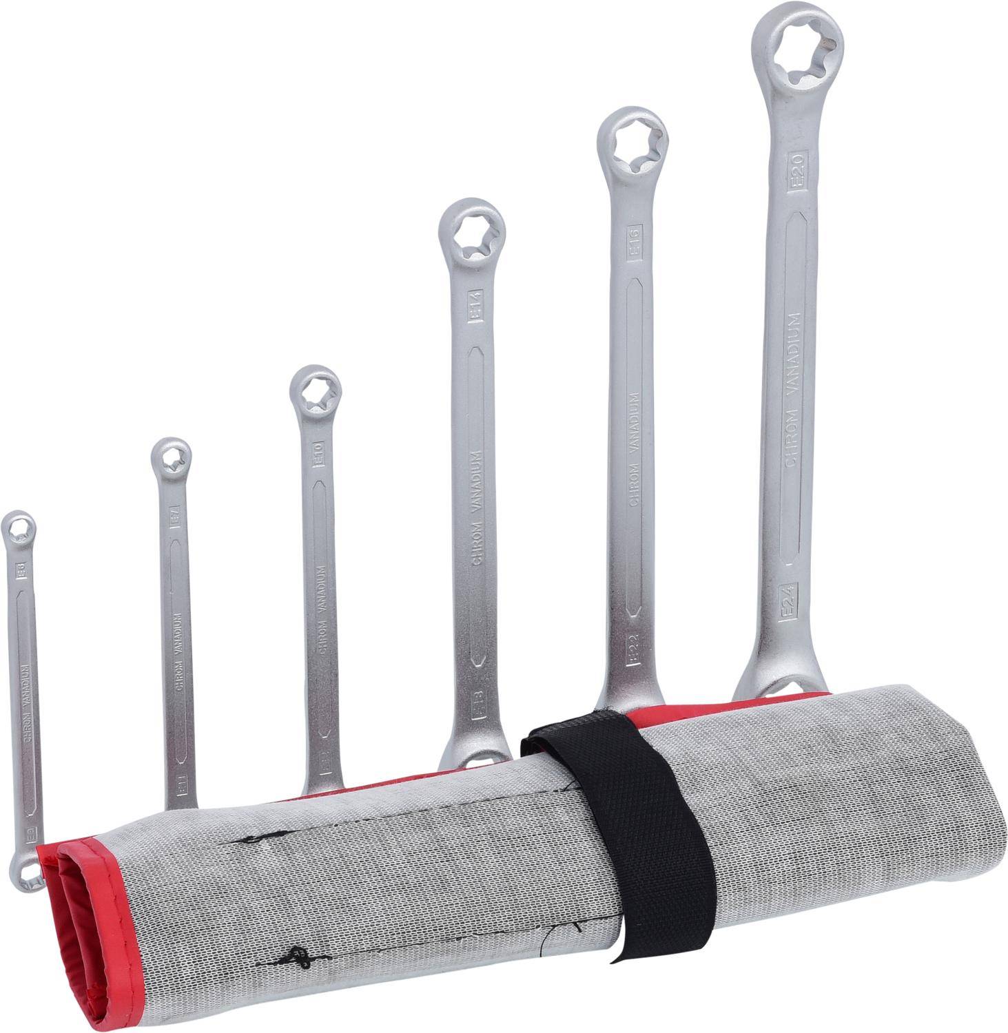 KS TOOLS Torx-E-Doppel-Ringschlüssel-Satz, 6-tlg