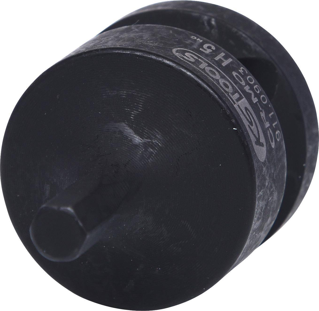 KS TOOLS Werkzeuge-Maschinen GmbH 1/2'' Kraft-Bit-Stecknuss Innensechskant, kurz, 5 mm (911.0903)