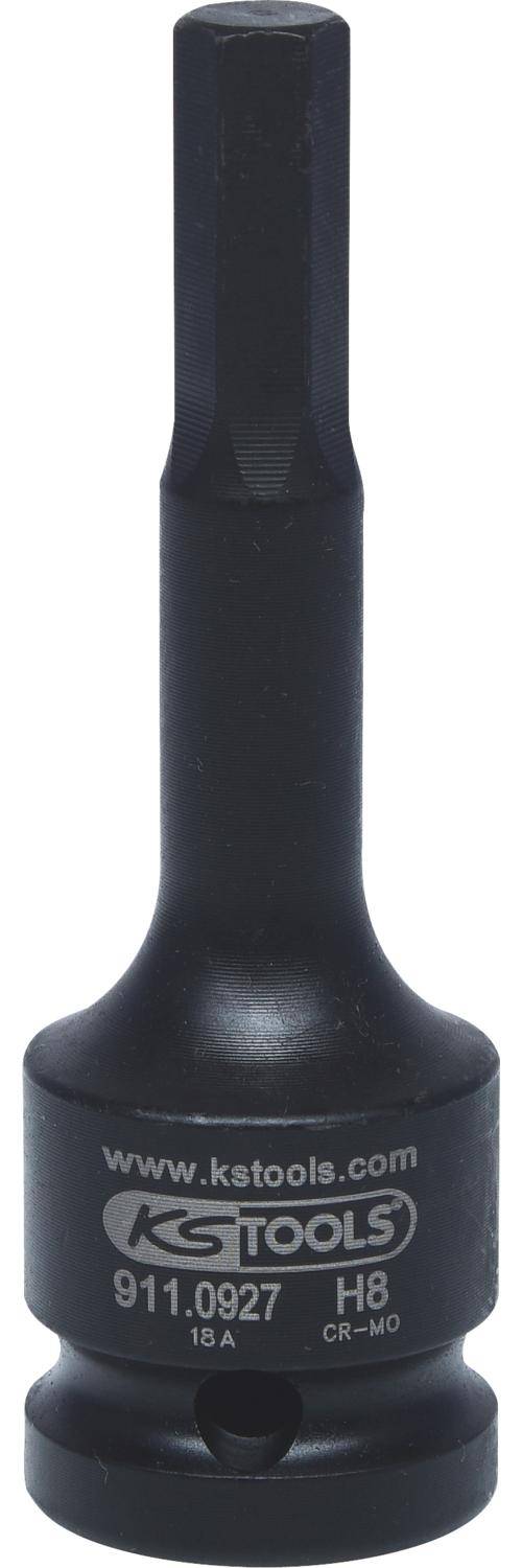 KS TOOLS 1/2" Kraft-Bit-Stecknuss Innensechskant, 8mm