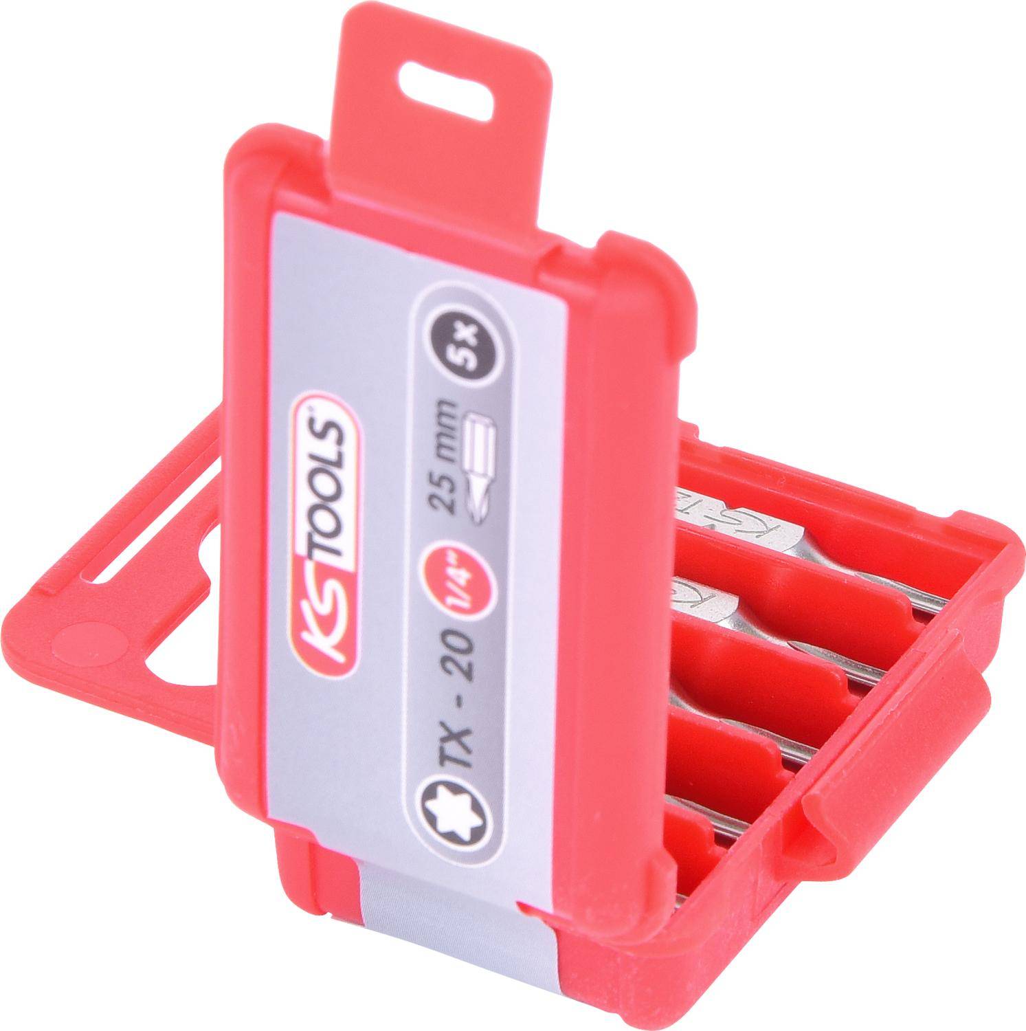 KS TOOLS 1/4" Bit Torx, 25mm, T20, 5er Pack