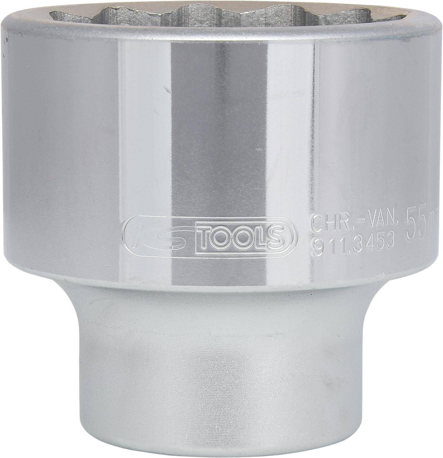 KS TOOLS 3/4" 12-kant-Stecknuss, kurz, 55 mm
