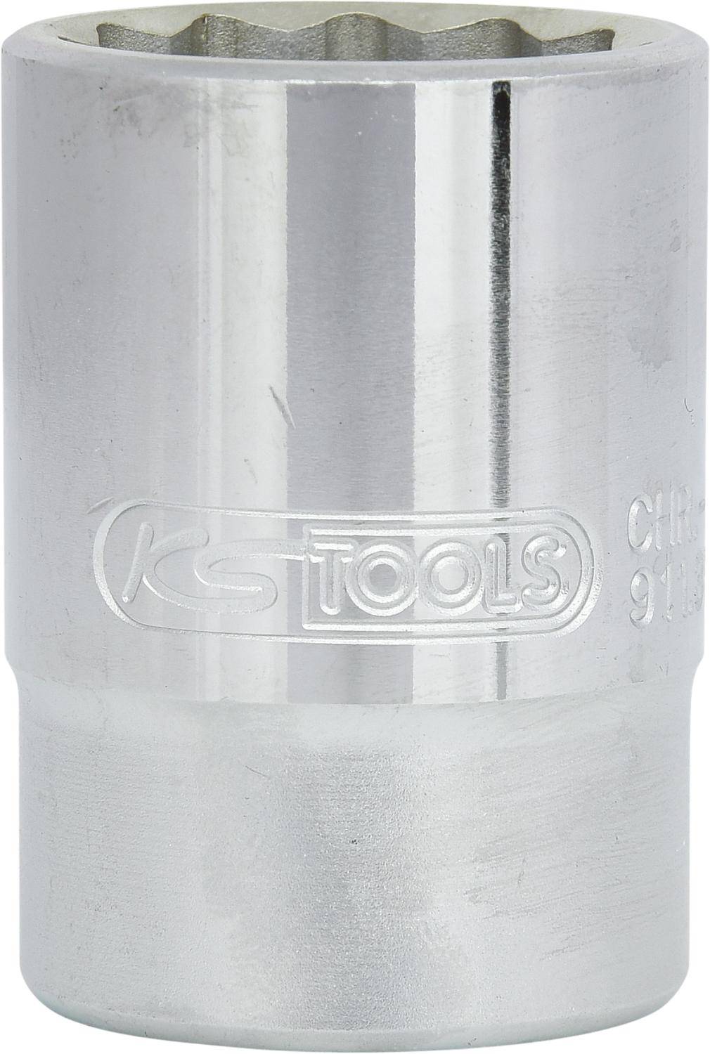 KS TOOLS 3/4" 12-kant-Stecknuss, kurz, 27 mm