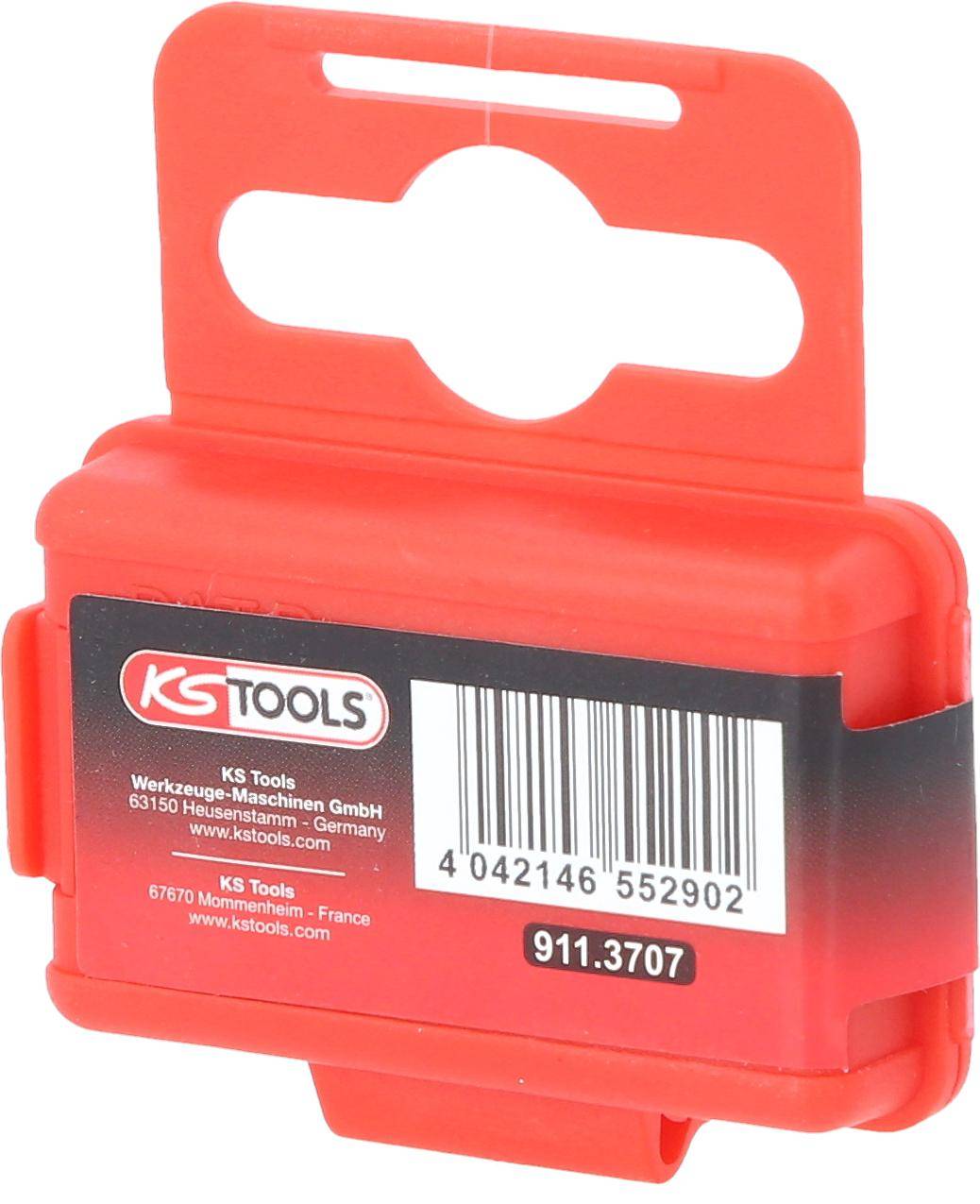 KS TOOLS 1/4" Bit Innensechskant, 25mm, Kugelkopf, 5mm, 5er Pack