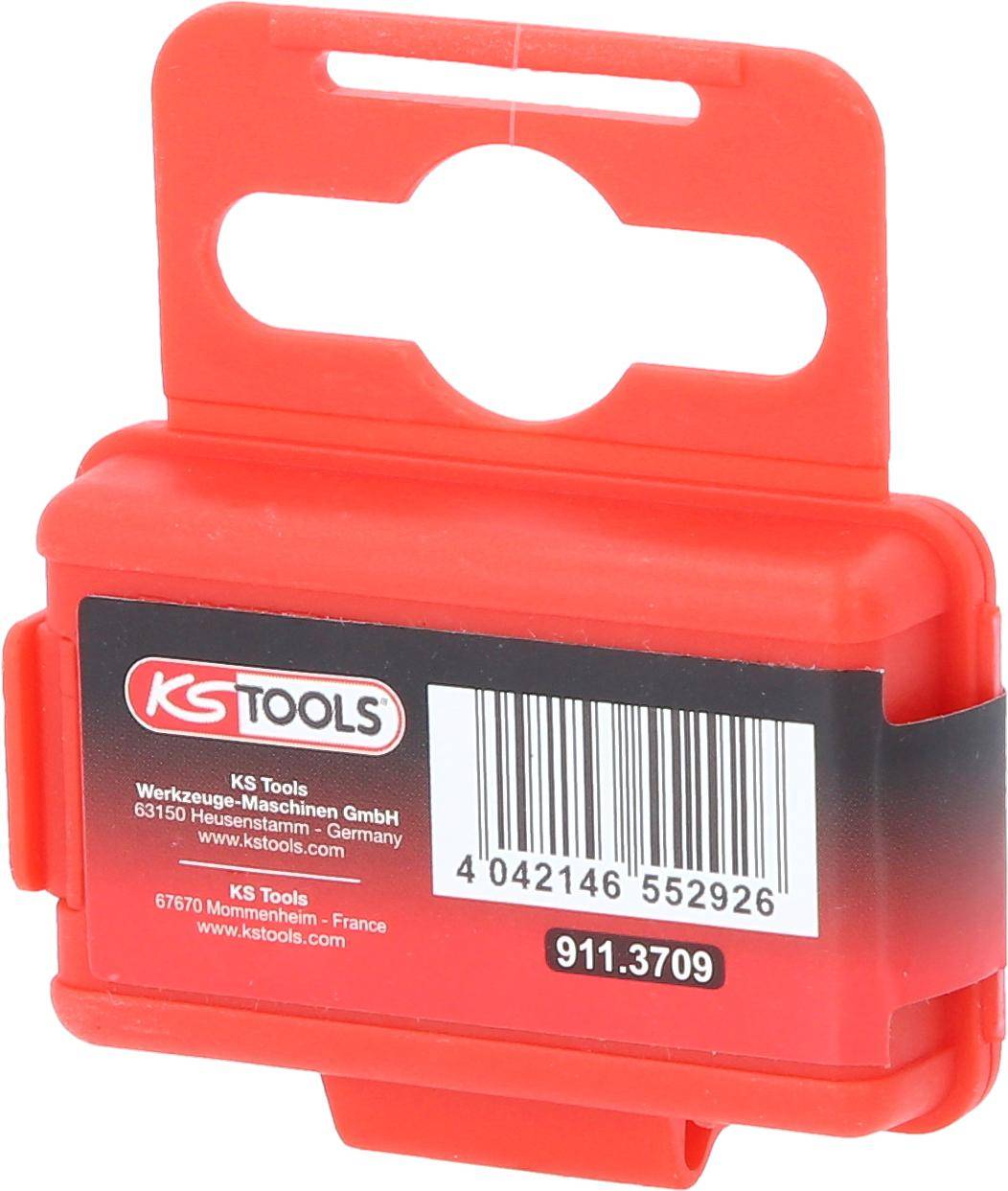 KS TOOLS 1/4" Bit Innensechskant, 25mm, Kugelkopf, 6mm, 5er Pack