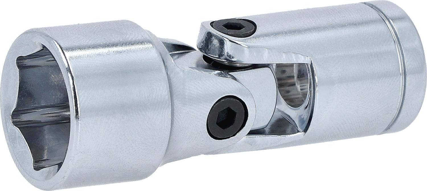 Metallisches Schwenkgelenk mit Sechskantschrauben, entwickelt zum Verbinden und Drehen von Teilen in mechanischen oder industriellen Anwendungen.