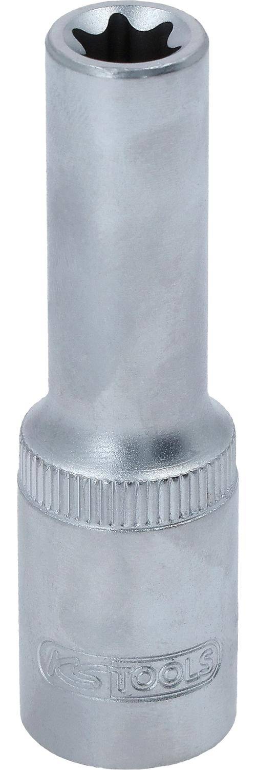Ein Nahaufnahme-Bild eines metallischen Zylinders mit einer gerillten Basis, höchstwahrscheinlich ein Teil einer Maschine oder eines Werkzeugs.