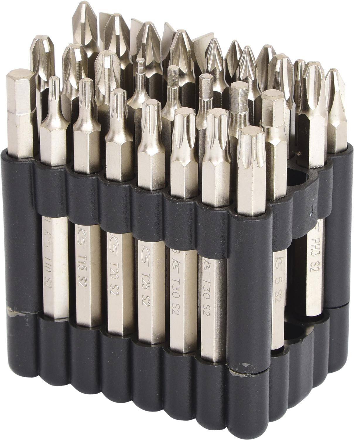 KS TOOLS 1/4" Bit-Satz, 75mm, 32-tlg